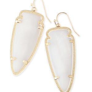 Kendra Scott White Skylar Earrings
